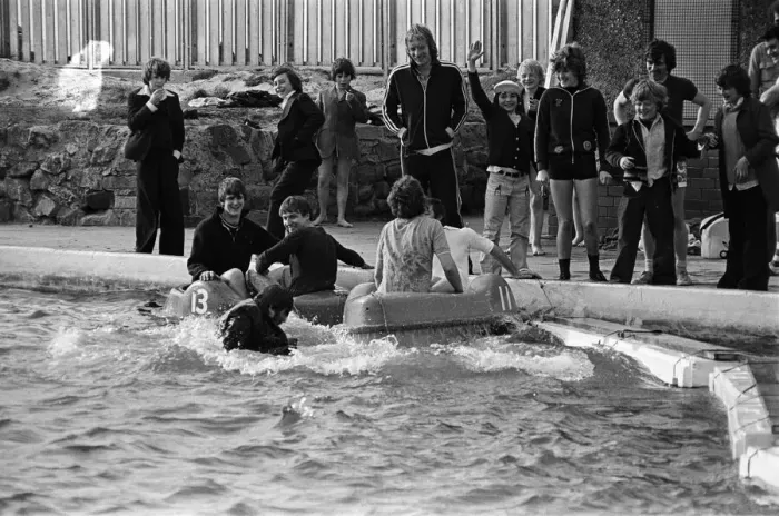 Framed Print : Its a Knockout!'in Redcar. 1976 Framed Print : Its a Knockout!'in Redcar. 1976
