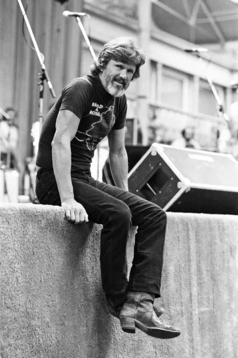 Framed Print : Kris Kristofferson prepares for a concert at Wembley Arena. 7th April 1982 Framed Print : Kris Kristofferson prepares for a concert at Wembley Arena. 7th April 1982