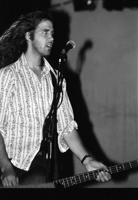 Framed Print : Krist Novoselic, bass guitarist of Seattle-based grunge rock group Nirvana