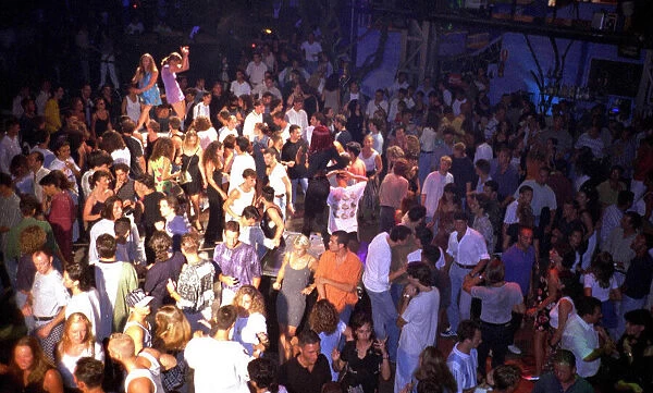 Ku Nightclub Ibiza, Spain - the largest in Europe. November 1995