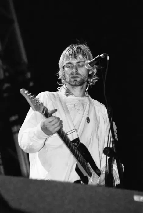 Framed Print : Kurt Cobain, lead singer of Seattle-based grunge rock group Nirvana Framed Print : Kurt Cobain, lead singer of Seattle-based grunge rock group Nirvana