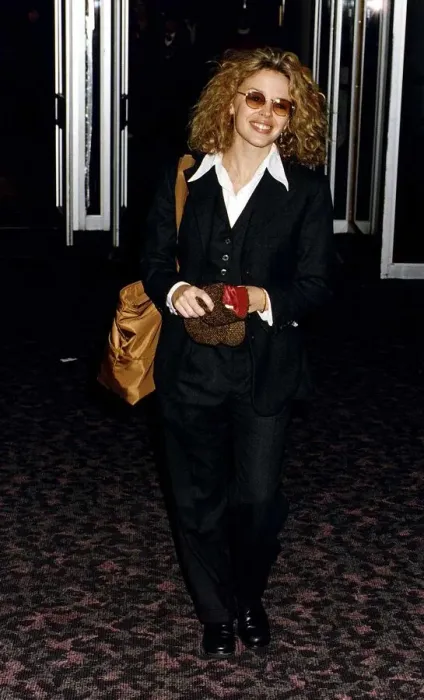 Framed Print : Kylie Minogue Actress Singer Departs From London Heathrow