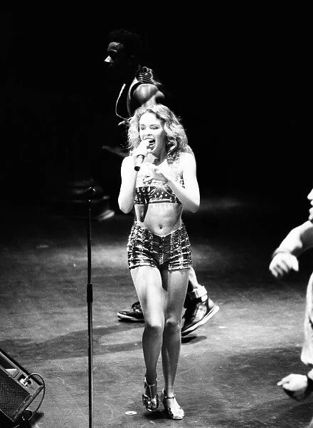 Kylie Minogue in concert at Liverpool Empire Theatre, Merseyside. 19th October 1989
