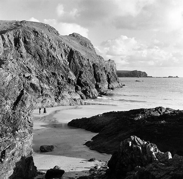 Kynance Cove, Cornwall. 7th November 1962