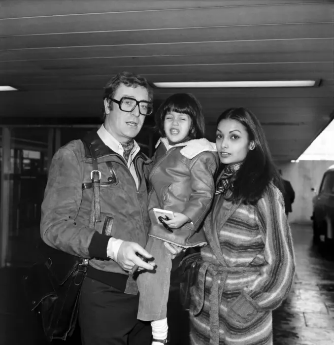 Framed Print : L. A. P. Michael Caine and Family. Actor Michael Caine and his wife Shakira leaving London Framed Print : L. A. P. Michael Caine and Family. Actor Michael Caine and his wife Shakira leaving London