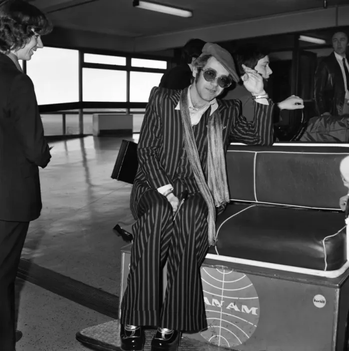 Framed Print : L. A. P. Pop Singer Elton John. January 1975 75-00062 Framed Print : L. A. P. Pop Singer Elton John. January 1975 75-00062