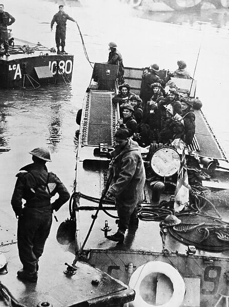 L. C. As depart from a jumping off point for the attack on Flushing by British