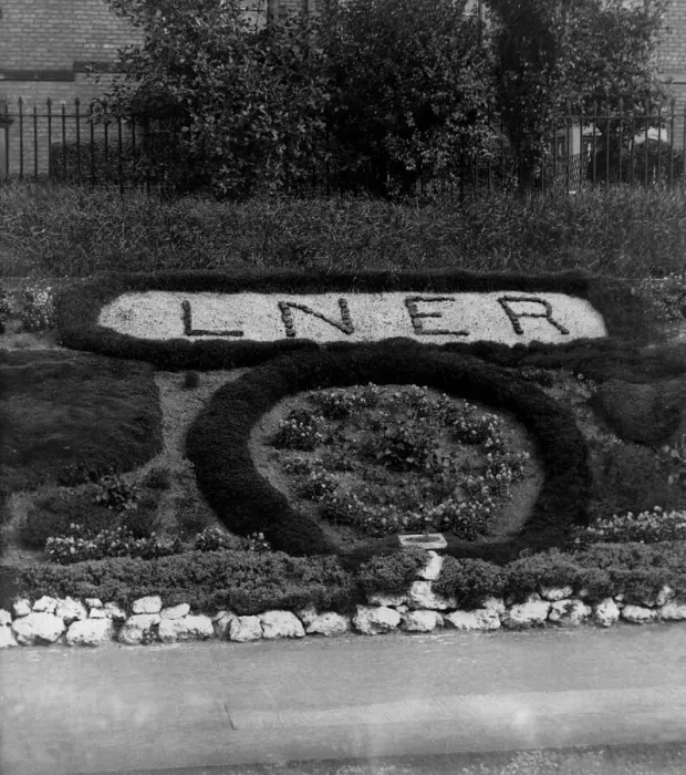 Framed Print : L. N. E. R. was the proud boast of South Gosforth Railway Station on 11th August 1967 in Framed Print : L. N. E. R. was the proud boast of South Gosforth Railway Station on 11th August 1967 in