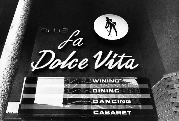 La Dolce Vita nightclub, Birmingham. Circa 1970s