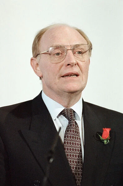 Labour leader Neil Kinnock during the 1992 General Election campaign. 25th March 1992