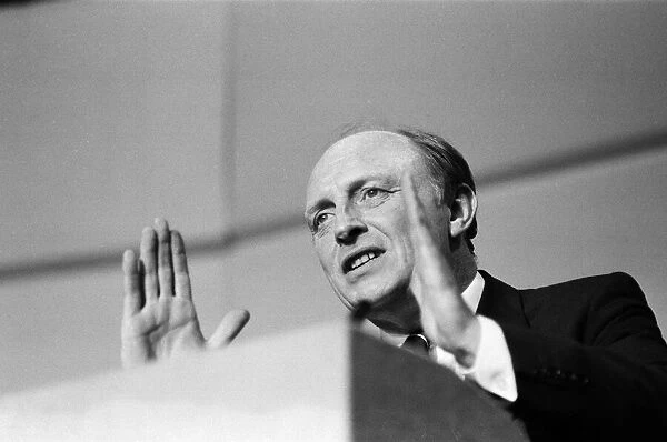 Labour leader Neil Kinnock on the day of the 1987 general election in Pontllanfraith