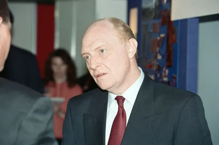 Framed Print : Labour leader Neil Kinnock visits Redditch, Worcestershire Framed Print : Labour leader Neil Kinnock visits Redditch, Worcestershire