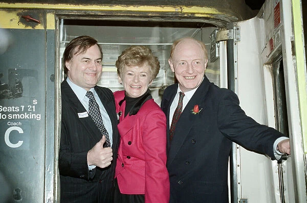 Labour leader Neil Kinnock and his wife Glenys on the campaign trail ahead of the 1992