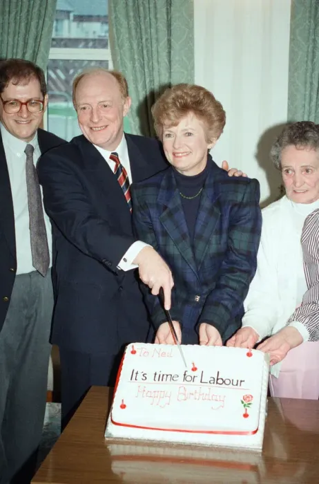Framed Print : The Labour Party campaigning in Scotland ahead of the 1992 General Election