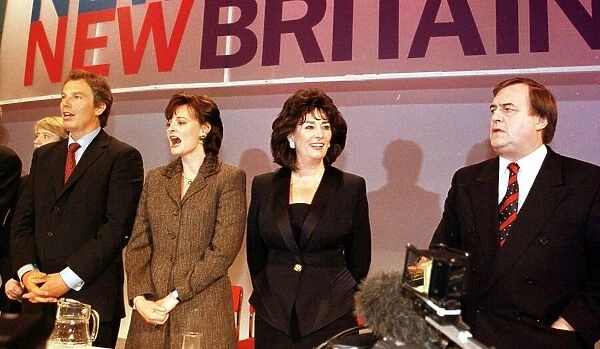 Labour Party Conference 1998 Prime Minister Tony Blair and his wife Cherie