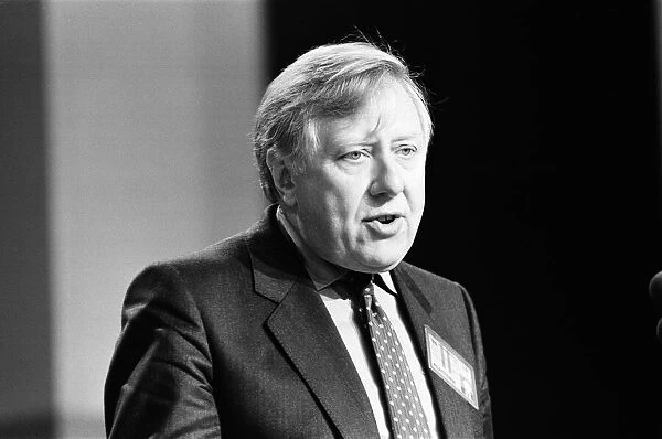 Labour Party conference, Bournemouth. Shadow Chancellor of the Exchequer Roy Hattersley