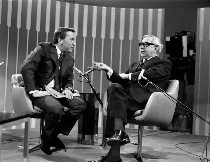 Framed Print : Labour politician George Brown interviewed by David Frost on the Frost Show Framed Print : Labour politician George Brown interviewed by David Frost on the Frost Show