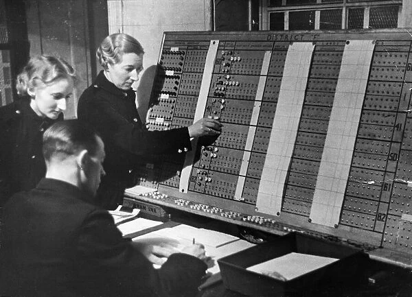 The ladies in the control room of The London Fire Service central HQ