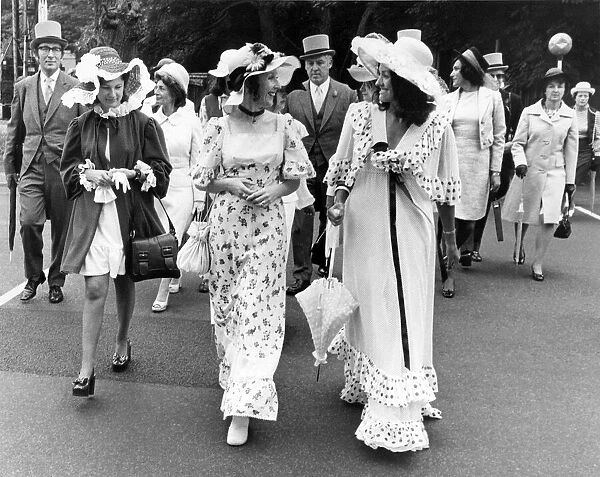 Ladies day at Royal Ascot. Left to right Margaret Ruprecht