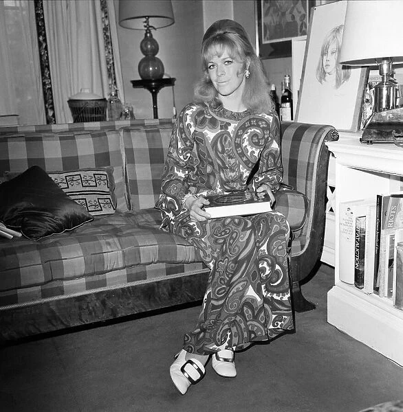 Lady Antonia Fraser at her home in Holland Park, London. 16th May 1969