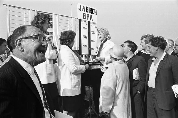 Lady bookmakers at Uttoxeter. 15th June 1967