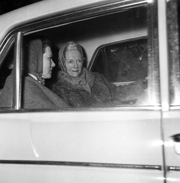 Lady Churchill with daughter Mary. 21st January 1965