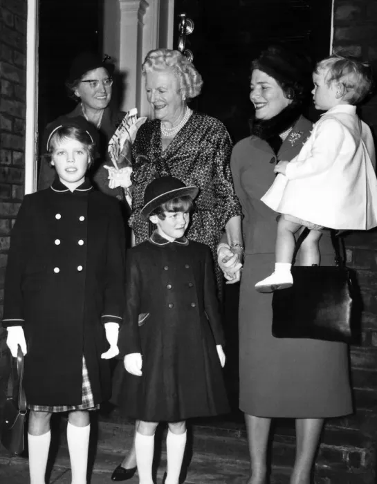 Framed Print : Lady Churchill with Mrs Mary Soames, and the Soames children, Rupert Christopher 1 Framed Print : Lady Churchill with Mrs Mary Soames, and the Soames children, Rupert Christopher 1