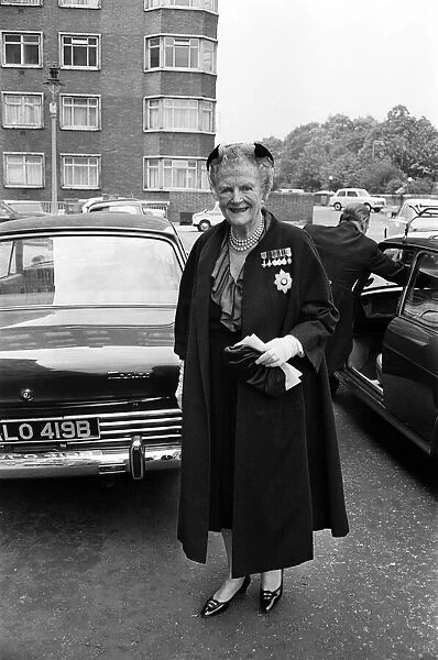 Lady Churchill, wife of the late Sir Winston Churchill. 23rd June 1967