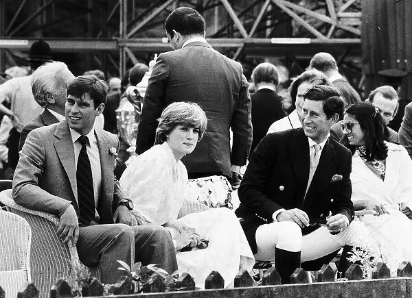 Lady Diana Spencer attending the Imperial International Polo Match at Guards Polo Club