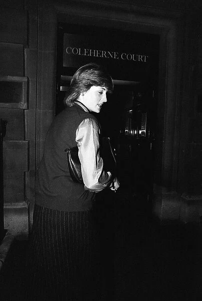Lady Diana Spencer at her Coleherne Court Flat in 1980