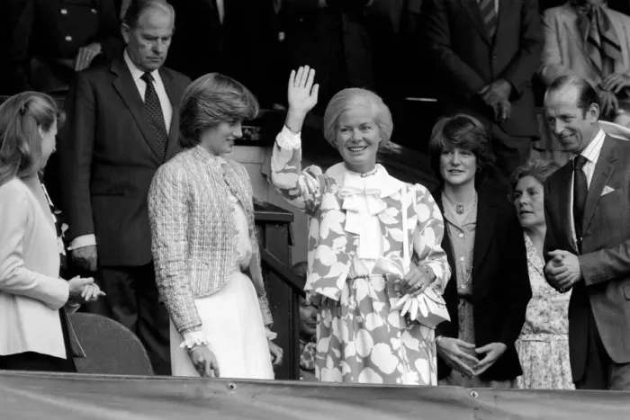 Framed Print : Lady Diana Spencer in the Royal Box on Centre Court at the Wimbledon Tennis Championships Framed Print : Lady Diana Spencer in the Royal Box on Centre Court at the Wimbledon Tennis Championships