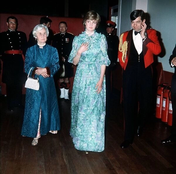 Lady Diana Spencer at Wembley for the military tattoo. 27th June 1981