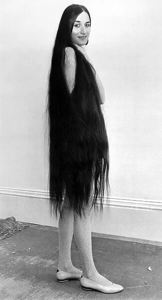 Lady Godiva Antonia McIvin-Evans. Model has hair down to her knees