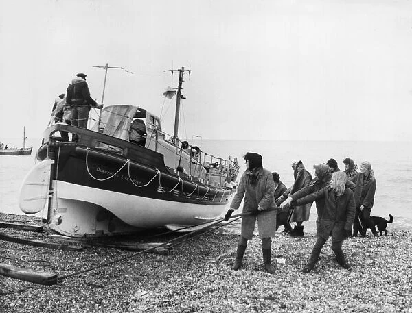 The 'Lady Launchers'of Dungeness, Kent, have - by tradition - for generations