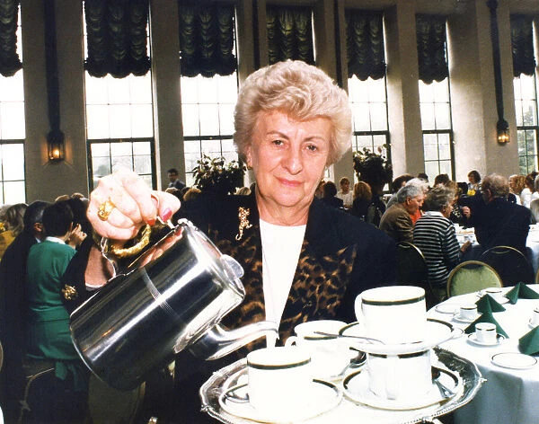 Lady Mae Hall, wife of Sir John Hall property developer (knighted 1991