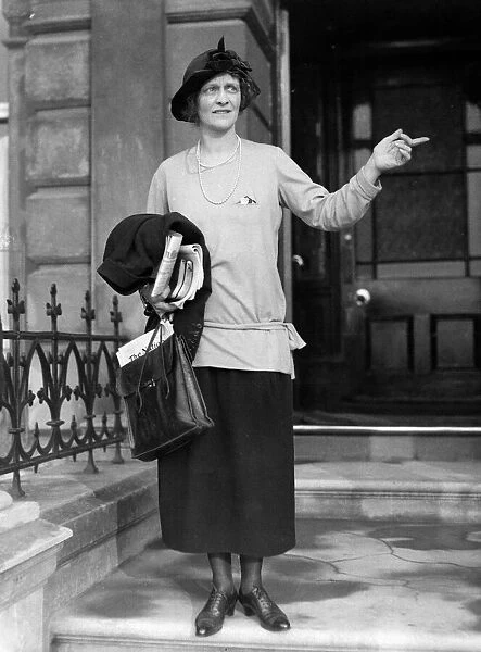 Lady Nancy Astor Conservative candidate for Sutton district of Plymouth in the 1924