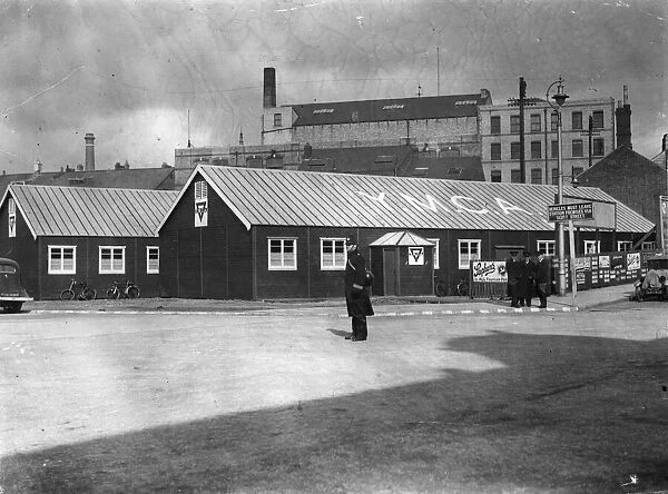 The Lady Nicholas YMCA hut for men of the services, built at Cardiff General Station was