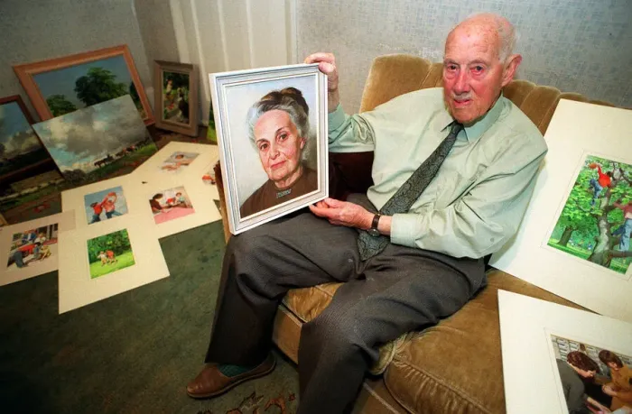 Framed Print : LADYBIRD Pic... Ed Maynard Harry Wingfield (88), the illustrator for many of Framed Print : LADYBIRD Pic... Ed Maynard Harry Wingfield (88), the illustrator for many of