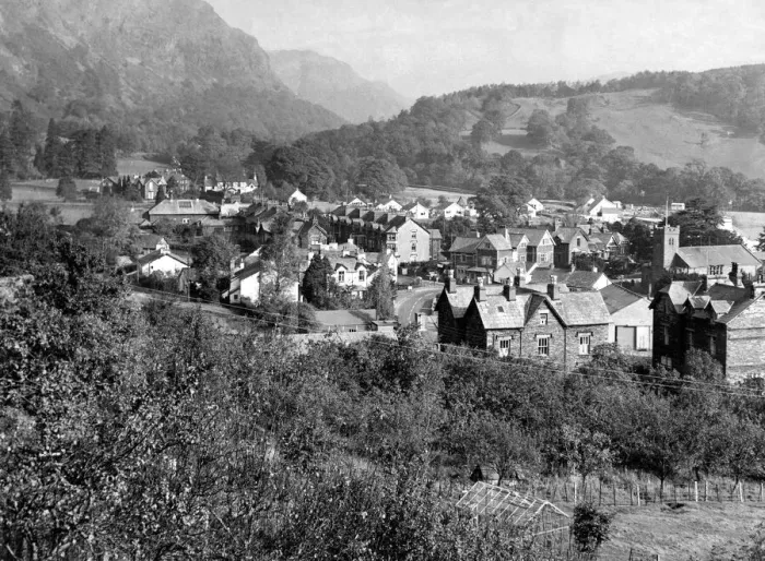 Framed Print : Lake District - The view of Coniston Village taken form the old railway station 22 Framed Print : Lake District - The view of Coniston Village taken form the old railway station 22