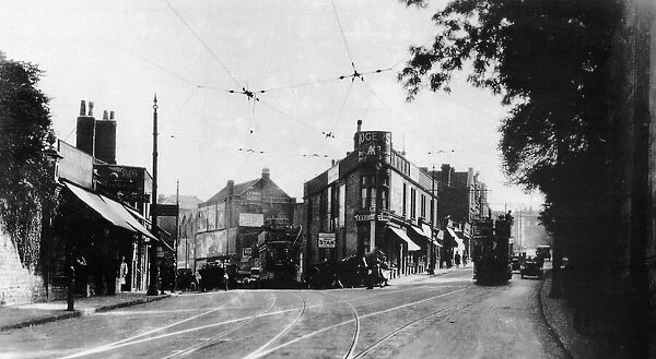 The Three Lamps junction at Totterdown, Bristol, Circa 1920