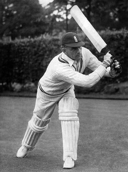 Lancashire county cricket player Cyril Washbrook. April 1958 P009604