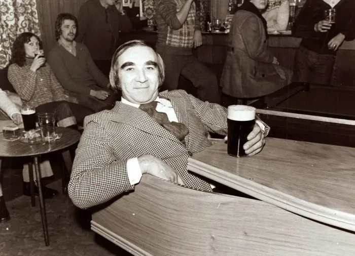 Framed Print : Landlord of the Smelters Arms pub at Castleside in County Durham Colin Heslop enjoys a Framed Print : Landlord of the Smelters Arms pub at Castleside in County Durham Colin Heslop enjoys a