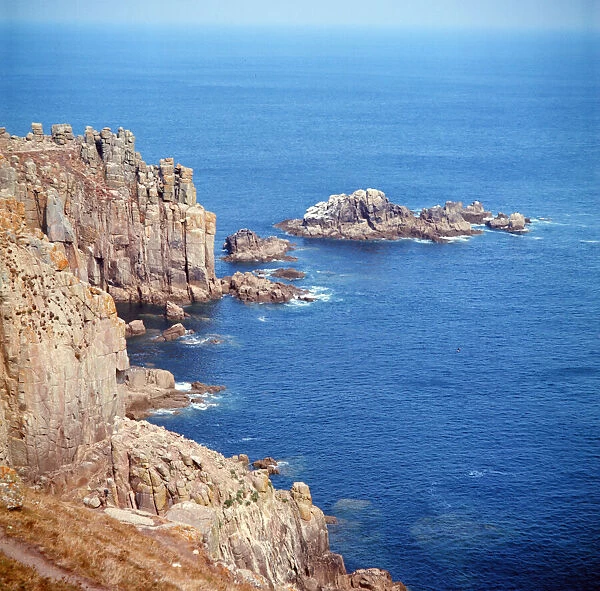 Lands End in Cornwall. 19th August 1973