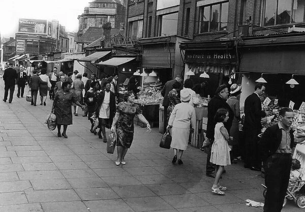 Mill Lane Fruit Market, Cardiff, Wales, Tuesday 11th August 1964