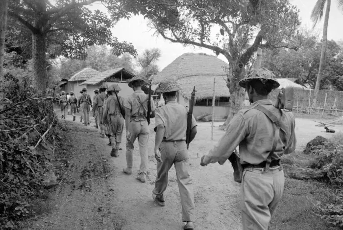 Framed Print : A large area of East Pakistan territory is under the control of the Bangladesh Freedom