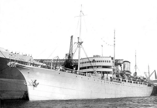 The largest cable ship in the world The Monarch built at the Neptune Yard, Walker in 1946