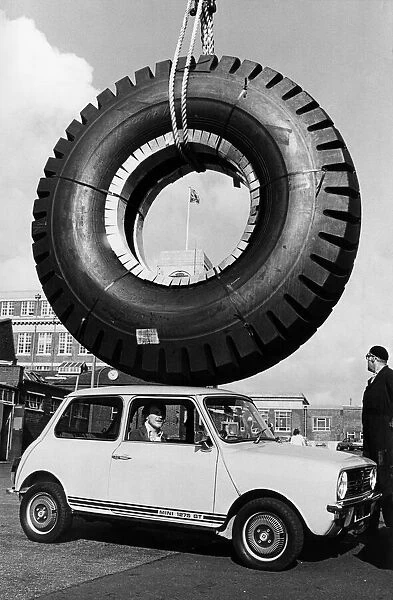The largest tyre ever made to date (27th October 1978) by Dunlop