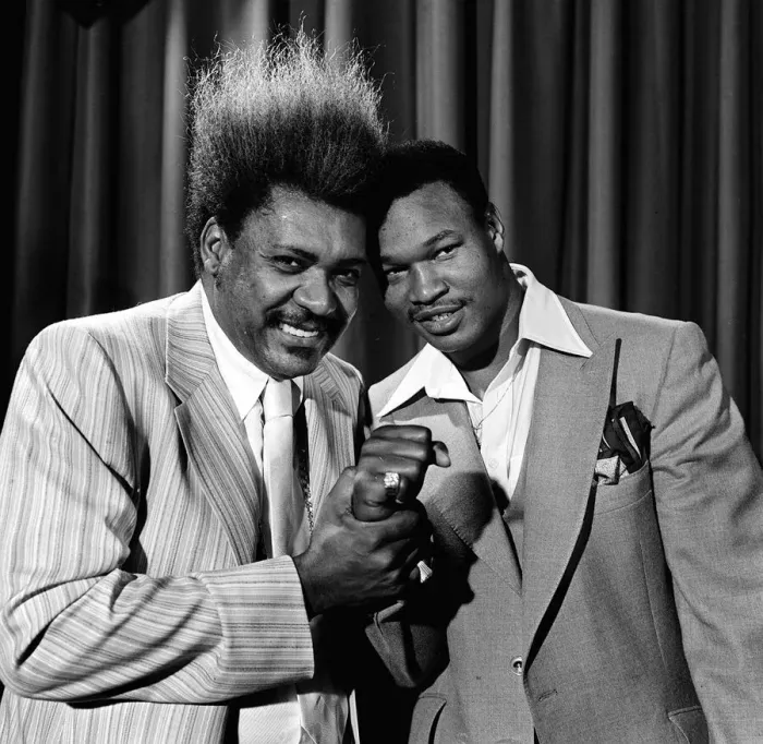 Framed Print : Larry Holmes boxer new World heavyweight champion of the World with Don King Framed Print : Larry Holmes boxer new World heavyweight champion of the World with Don King