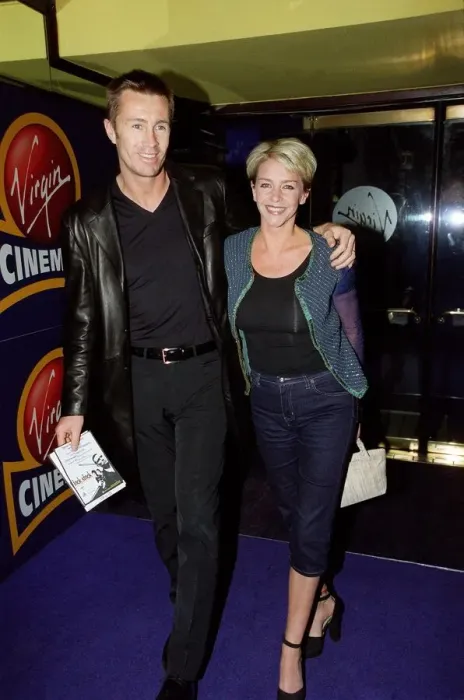 Framed Print : Laslie Ash Actress August 98 Arriving with herex footballer Lee Chapman for Framed Print : Laslie Ash Actress August 98 Arriving with herex footballer Lee Chapman for