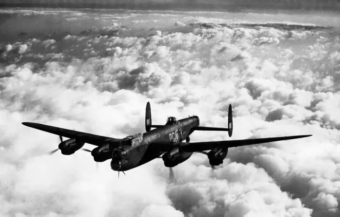 Framed Print : The latest Avro Lancaster III bomber plane, fitted with Merlin 28 engines Framed Print : The latest Avro Lancaster III bomber plane, fitted with Merlin 28 engines